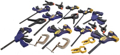 Assorted Makers: Lot Of Quick Adjust Spring & Squeeze Clamp