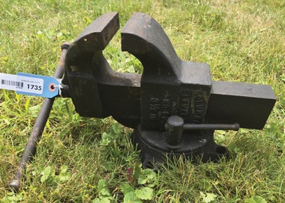 Columbian Vise & Manufacturing Company, Cleveland, Ohio, No. 603 1/2: Swivel Base 3 1/2" Jaw Bench  Vise