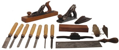 Assorted Makers: Lot Of Clean & Usabl Woodworking Tools