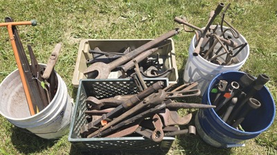 Assorted Makers: Lot Of Automotive And Farm Wrenches