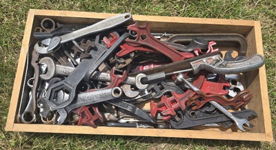 Assorted Makers: Lot Of Cast Iron Implement Wrenches