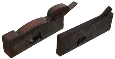 Assorted Makers: Two Cast Iron Infill Type Rabbet Planes