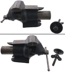 George A. Colton, Syracuse, New York, No. 10: Extra Clean 3 Jaw Patent Vise