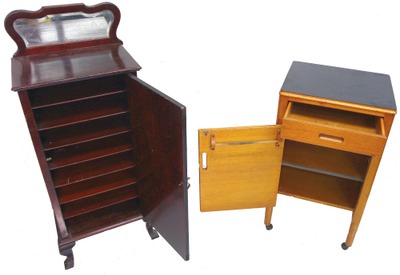 Unmarked, No. 1844: Two Wooden Storage Cabinets