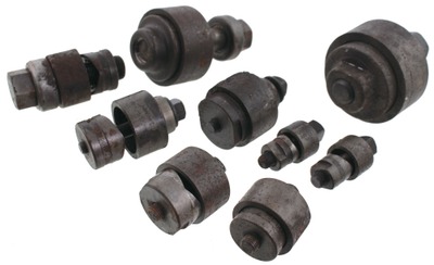 Greenlee Tool Company, Rockford, Illinois: Wkg. Set Of Nine Chassis Punches