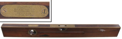 Stanley Rule & Level, No. 96: Brass Bound Rosewood Level