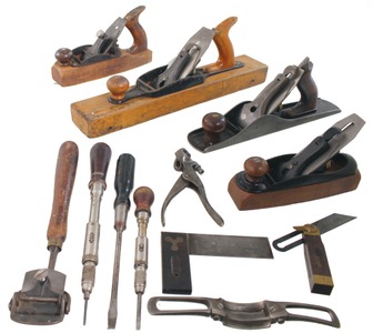 Assorted Makers: Lot Of Clean & Usabl Woodworking Tools
