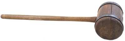 Unmarked: Massive Wooden Circus Mallet