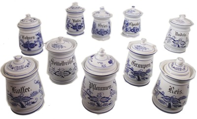 Theodor Paetsch, Frankfurt, Germany: Coll. Of Kitchen Ceramic Canisters