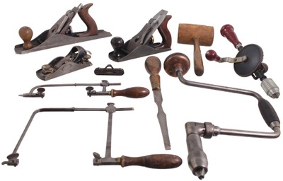 Assorted Makers: Lot Of Clean & Usabl Woodworking Tools