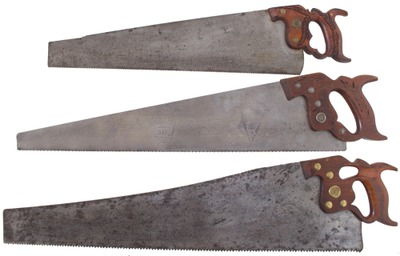 Henry Disston & Sons, Philadelphia, Pennsylvania: Four Clean & Usable Hand Saws