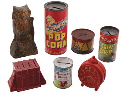Assorted Makers: Lot Of 7 Assorted Still Bank