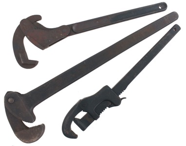 Assorted Makers: Three Large Size Pipe Wrench
