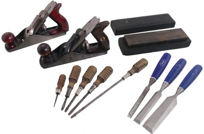 Assorted Makers: Lot Of Clean & Usabl Woodworking Tools