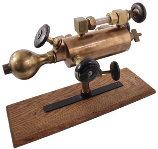 Detroit Lubricator Company, Detroit: Early Solid Brass Machine Lubricator