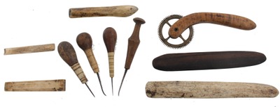 Assorted Makers: Lot Of "Primitive" Type Leather Tools