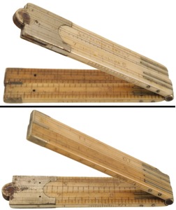 E. Preston & Sons, Birmingham, England: One-Foot, Four-Fold Folding Rule