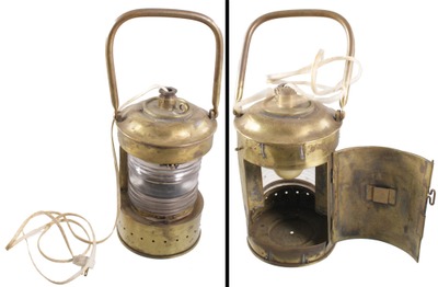 Unmarked: Solid Brass Ship's Anchor Light