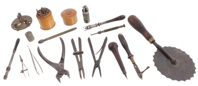 Assorted Makers: Lot Of Watch & Clock Mkrs. Tools