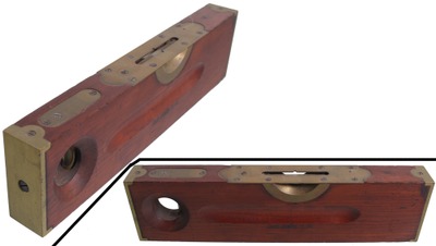 Stanley Rule & Level, No. 4: Rare 12 1/4" Cherry Body Level