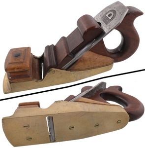 Unmarked: Showy Brass Body Smoothing Plane