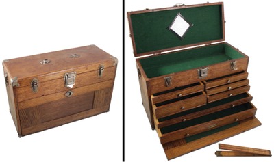 H. Gerstner & Sons, Dayton, Ohio: Clean & Usable Oak Tool Chest