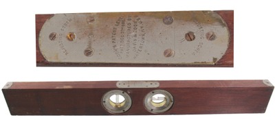 Davis & Cook, Watertown, New York: Laminated Mahogany Spirit Level