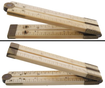 Unmarked: One-Foot, Four-Fold Folding Rule