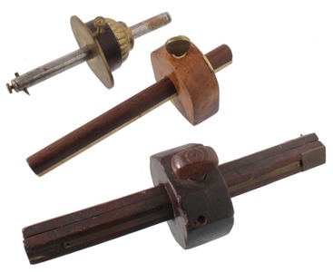 Assorted Makers: Lot Of Three Unusual Marking Gauges