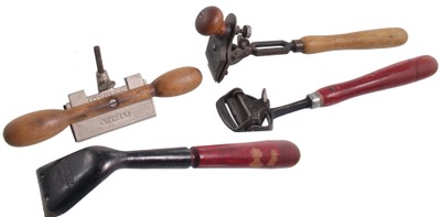 Stanley Rule & Level: Lot Of Four Clean Stanley Scrapers