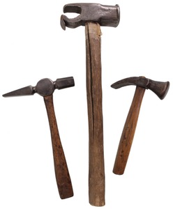 Unmarked: Three Unus. Form Spec. Purp. Hammers