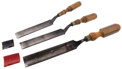 Henry Osborn, Southhampton, England: Three Clean Crank Neck Gouges