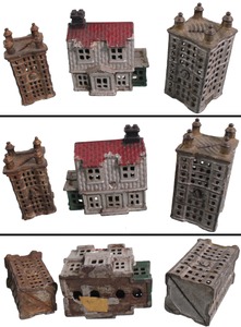 Assorted Makers: Three "Building" Type Still Banks
