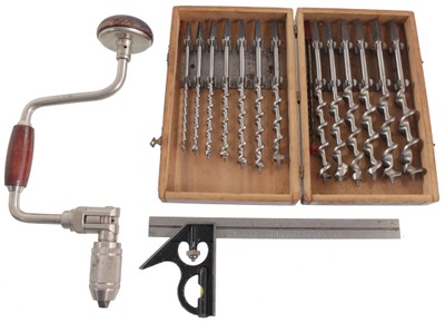 Irwin Auger Bit Company, Wilmington, Ohio: Boxed Set Of 13 Clean Auger Bits