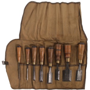 Buck Brothers, Millbury, Massachusetts: Set Of Eight Bevel Edge Chisel
