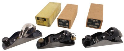Stanley Rule & Level: Three Original Box Block Planes