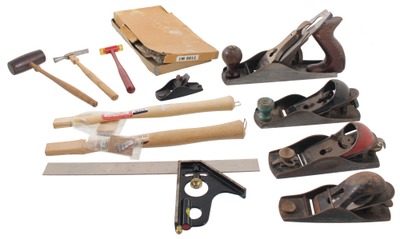 Assorted Makers: Lot Of Clean & Usabl Woodworking Tools