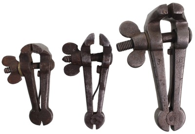 Unmarked: Three Early Type Hand Vises