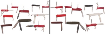 Victorinox Cutlery Company, Ibach, Schwyz, Switzerland: Ten Assorted "Swiss Made" Knives