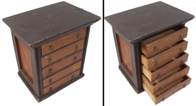 Unmarked: Early Oak & Pine Storage Cabinet