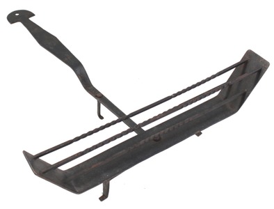 Unmarked: Hand Forged Iron Hearth Type Toaster