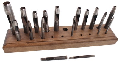 Unmarked: Wkg. Set Of Leather Punches