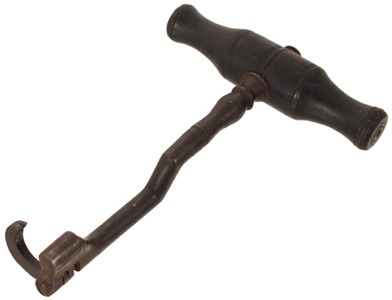 Unmarked: Early Ebony Hdl. Tooth "Key"