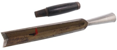 Unmarked: Unused 1" Heavy Socket Corner Chisel