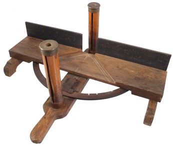 Unmarked: Most Unusual Early Adjustable Mitre Box