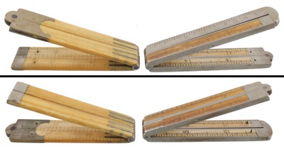 STANLEY (Unmarked), No. 40: One-Foot, Four-Fold Caliper Folding Rule