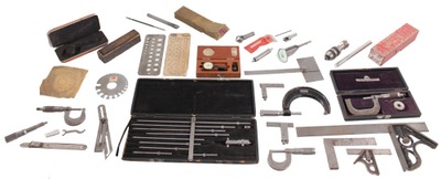 Assorted Makers: Lot Of Clean And Usa Machinists' Tools