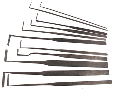 Charles F. Monk, Brooklyn, New York: Set Of Extra Long Sand Moulder's Tools
