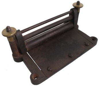 Brooks & Company Safford, Boston, Massachusetts: Early Roller Type Leather Skiver