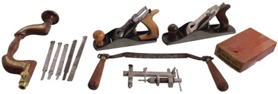 Assorted Makers: Lot Of Clean & Usabl Woodworking Tools